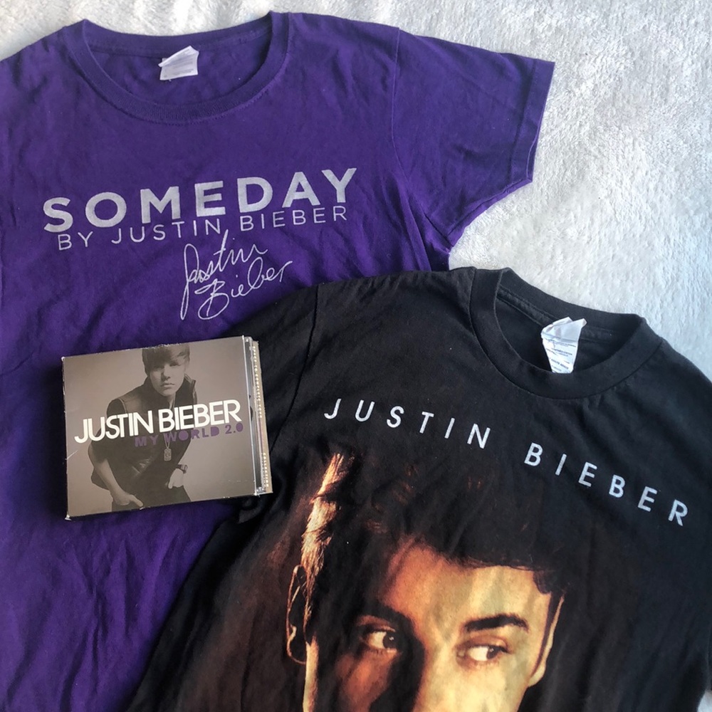 My World 2.0 & 2 JB Tees